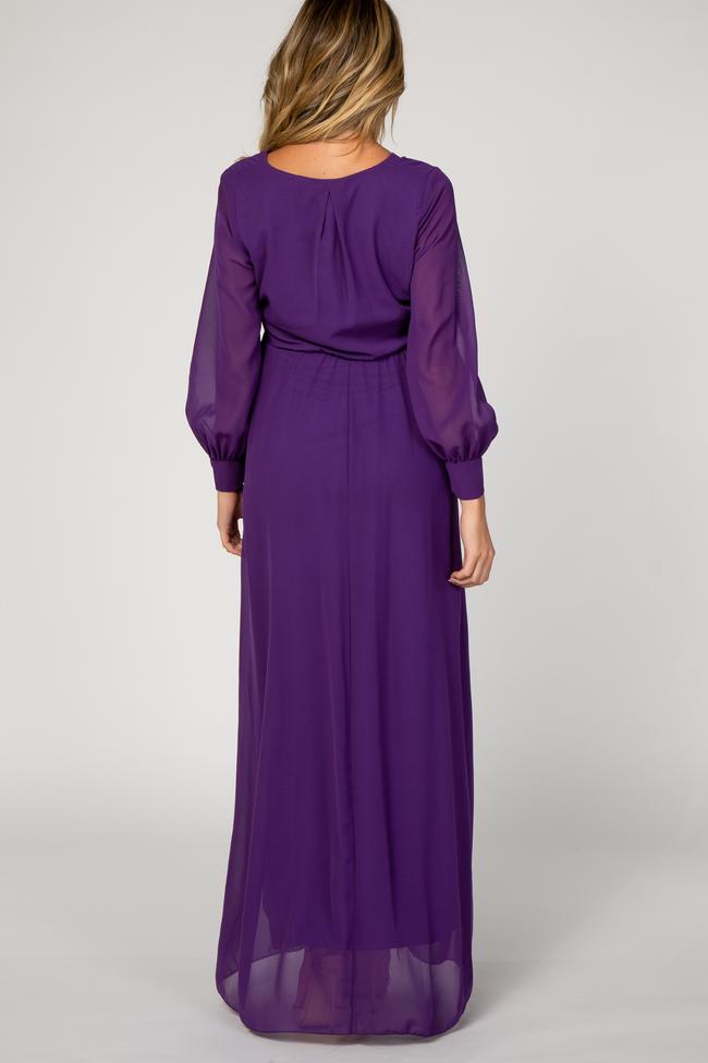 fcity.in - Designer Purple Embrodered Maxi Dress Women Summer Dress Party  Wear